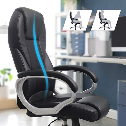 Nancy's Brooklyn Bureaustoel - Luxe Design Stoel - Ergonomische Directiestoel - Kunstleer - 150 KG Belasting