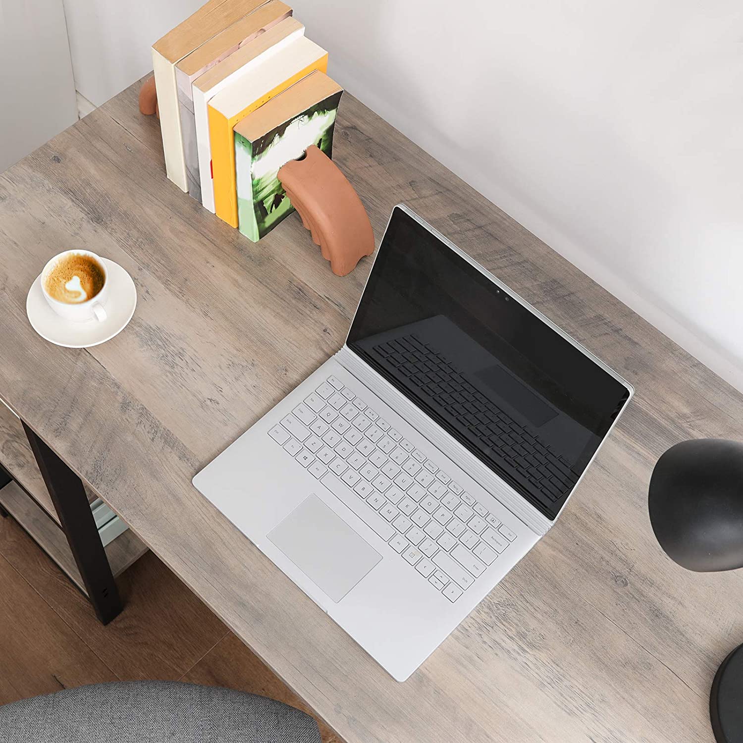 Nancy's Runada Bureau - Computertafel - Kantoortafel - Grijs / Zwart - 50 x 100 x 75 cm