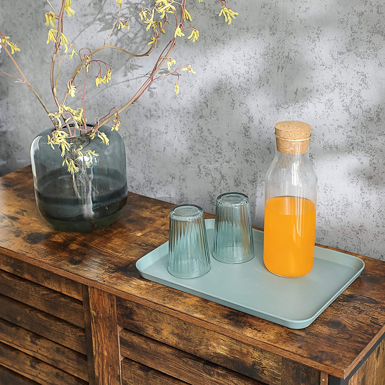 Nancy's Bristol Opbergkast - Commode Kasten - Industriële Kast - Dressoir - Kast met 2 Planken en 2 Deuren - 100 x 35 x 70 cm L x B x H