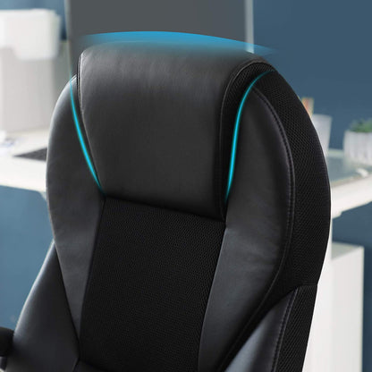 Nancy's Brooklyn Bureaustoel - Luxe Design Stoel - Ergonomische Directiestoel - Kunstleer - 150 KG Belasting