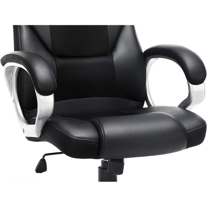 Nancy's Brooklyn Bureaustoel - Luxe Design Stoel - Ergonomische Directiestoel - Kunstleer - 150 KG Belasting