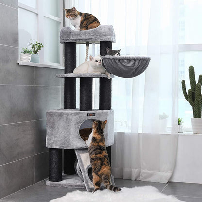 Nancy's Cat Tree XL - Luxury Cat House - Scratching Post - Cats - For 4 cats - 50 x 50 x 141 cm (L x W x H)