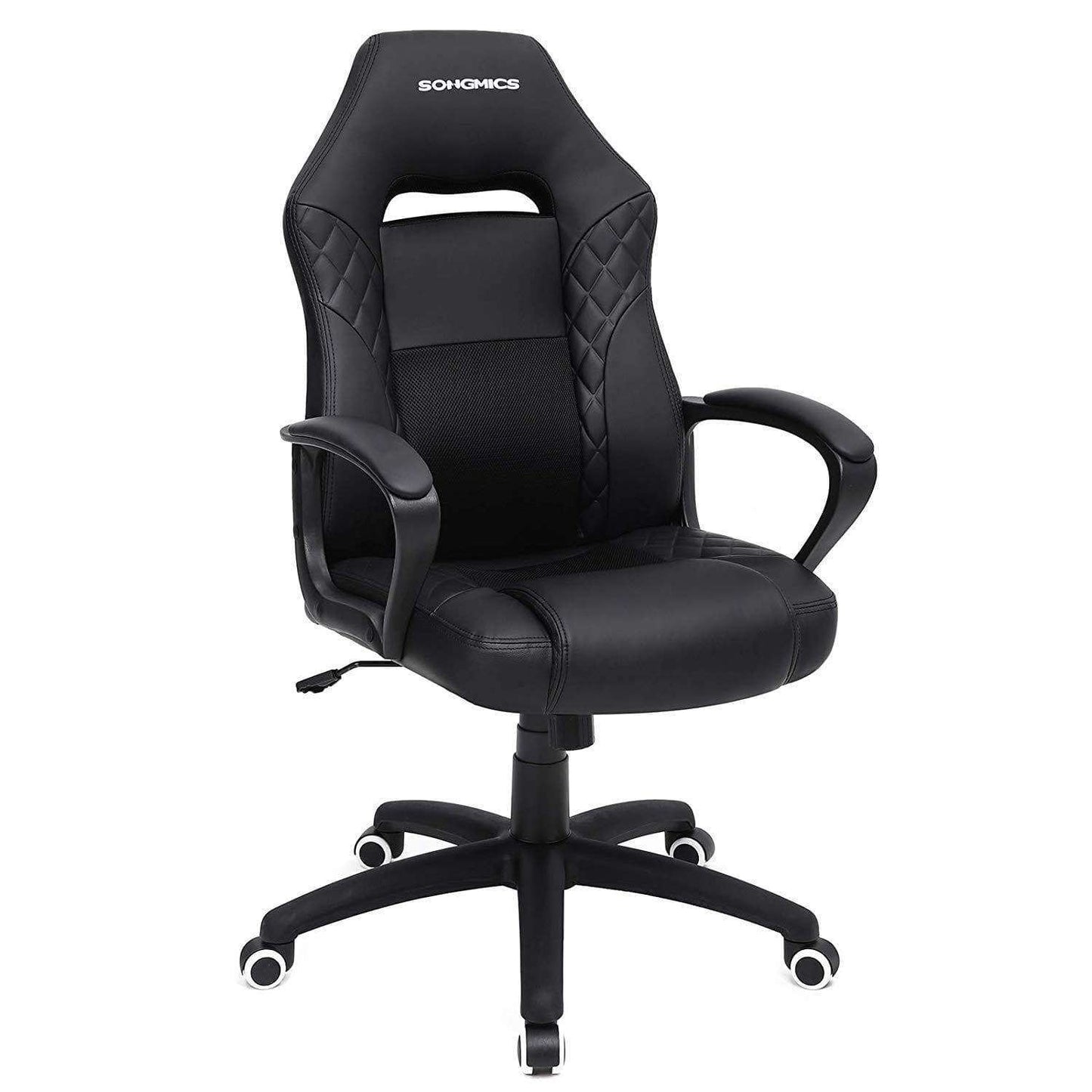 Nancy's Bellerose Bureaustoel - Gamestoel - In Hoogte Verstelbaar - Ergonomisch - Zwart