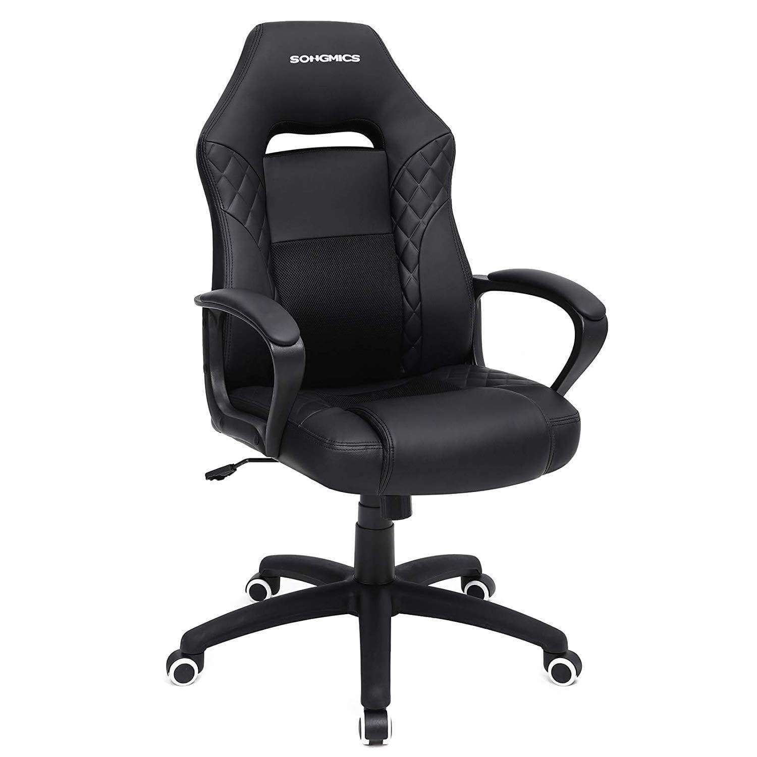 Nancy's Bellerose Bureaustoel - Gamestoel - In Hoogte Verstelbaar - Ergonomisch - Zwart