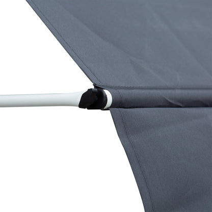 Nancy's Bellows Falls Luifel - Aluminium/IJzer/Polyester - Zonwering - Handslinger - Roomwit - 200 x 120 cm