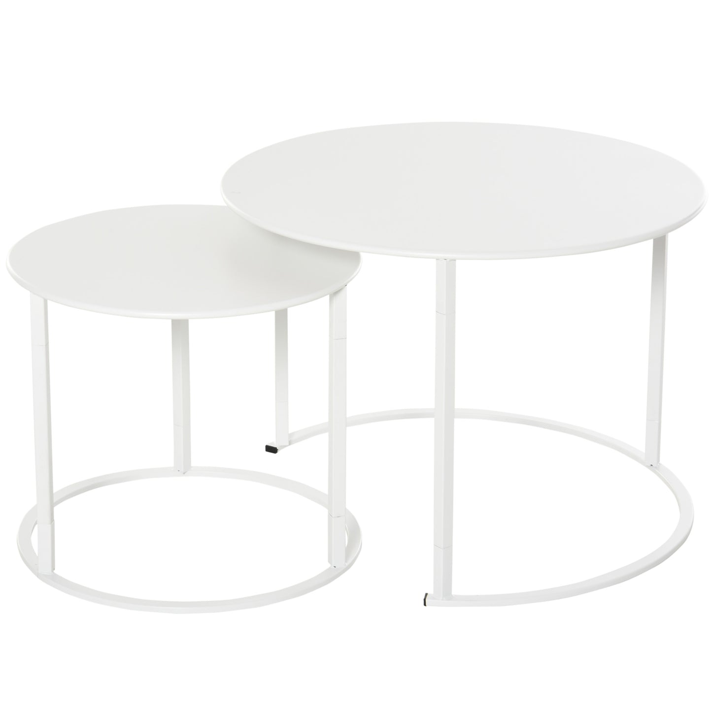 Nancy's Holbrook Bijzettafel - Salontafel - Bedtafel - Set van 2 - Metaal