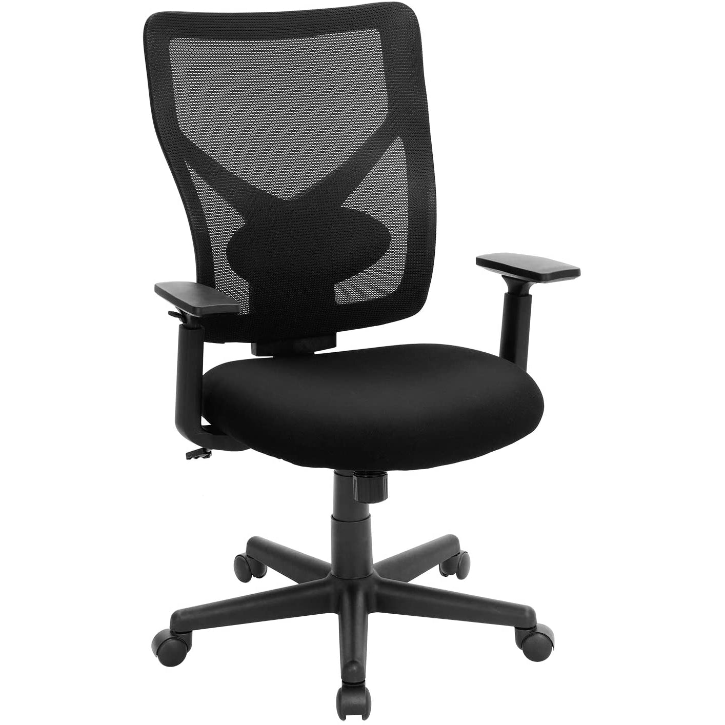 Nancy's Bristol Bureaustoel - Kantoorstoel - Ergonomische Computerstoel - Verstelbaar - Zwart