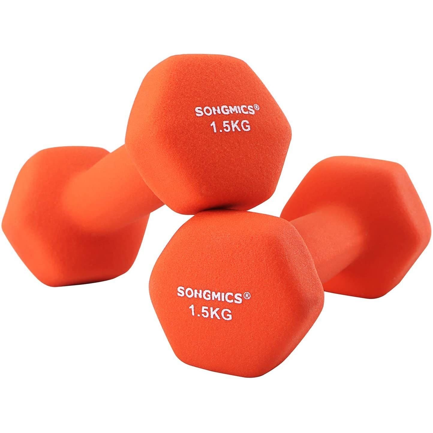Nancy's Dumbbells Set - 1.5 kg per Dumbbell - Oranje Dumbbells - Gewichten en Halters - 2 Stuks
