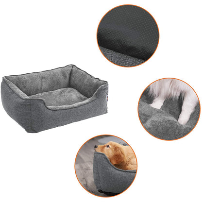 Nancy's Deluxe Dog Bed Lavable - Lit pour chien - Housse amovible - Lits pour chiens - 90 x 75 x 25 cm