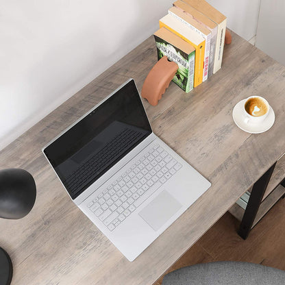 Nancy's Lenox Hill Bureau - Werktafel - Kantoortafel - Bureaus - Grijs/Zwart - 138 x 138 x 75 cm