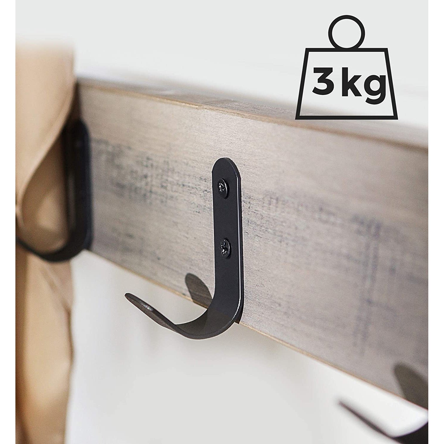 Nancy's Hinsdale Garderoberek Met Kapstok - Schoenenrek - Kapstok Staand - 70 x 175 x 32 cm B x H x D