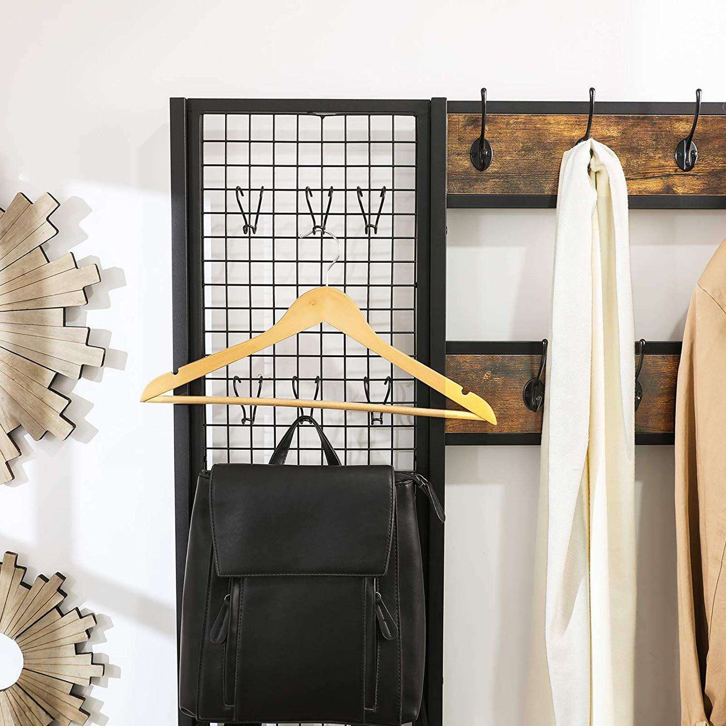 Nancy's Wardrobe rack with coat rack - Shoe rack - Industrial - 97.7 x 40 x 185 cm