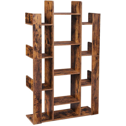 Nancy's Tara Boekenkast - Boekenregaal - Opbergkast - Wandkast - Bruin - ± 85 x 25 x 140 cm