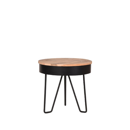 Nancy's Side Table Saran - Cocktail table - Coffee table - Coffee table - Side tables - Round - Metal - Black - 44 x 44 x 43 cm