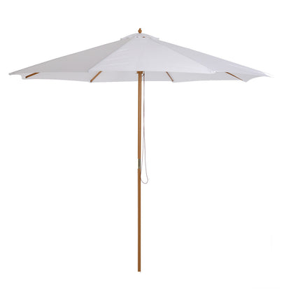 Nancy's Bourne Parasol - Hout - Waterafwerend - UV-Bestendig - Ø 300 cm