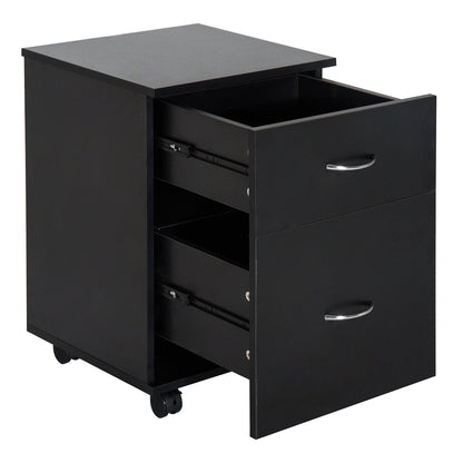 Nancy's Santa Clarita Archiefkast - Ladeblok - Metaal - 2 Lades - Zwart