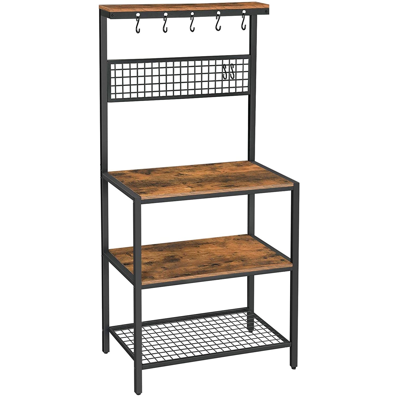 Nancy's Gordons Kitchen Cabinet - Kitchen Rack - Kitchen Cabinets - Standing Rack with Hooks and Shelves - 84 x 40 x 170 cm