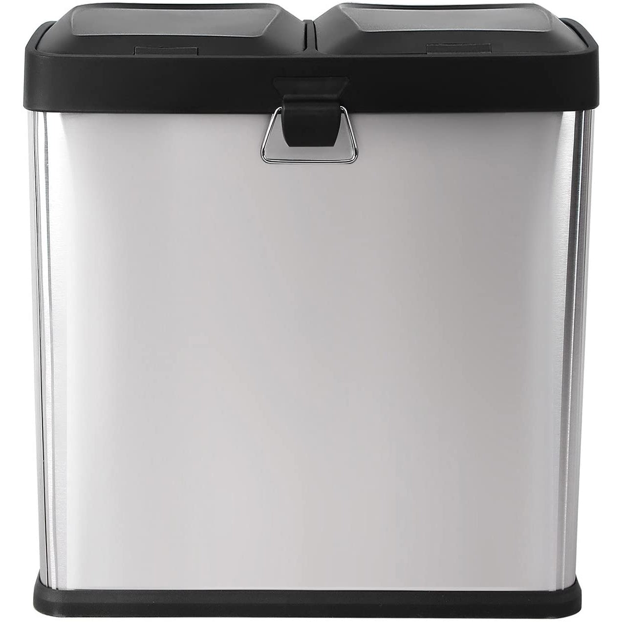 Nancy's Prullenbak Afvalscheiding 30L - Prullenbakken - Roestvrijstaal - 39,5 x 46,5 x 30,5 cm