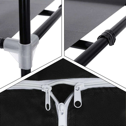 Nancy's Garderobekast - Oprolbare Garderobe - Kledingkast 160 x 75 x 45 cm