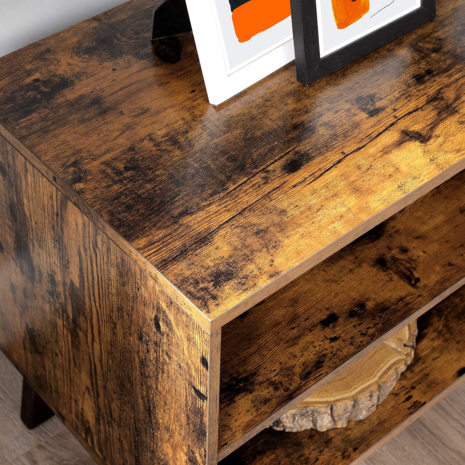 Nancy's Big Oaks TV kast - TV Meubel - Vintage Bruin - Spaanplaat - 140 x 40 x 50 cm