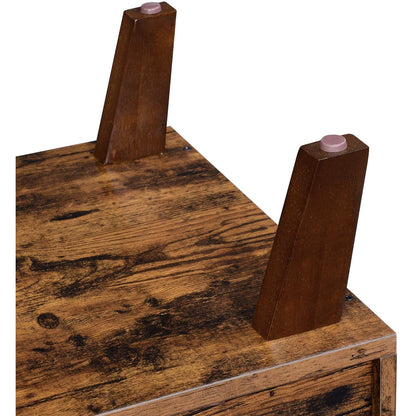 Meuble TV Nancy's Big Oaks 2 - Meuble TV Industriel - Table TV Rétro - Industriel - Marron - 140 x 40 x 50 cm 