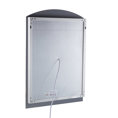Nancy's Menifee Badkamerspiegel - Wandspiegel - Spiegel - Aluminium - LED-Verlichting - Wit Licht - Glas - 50 x 4 x 70 cm