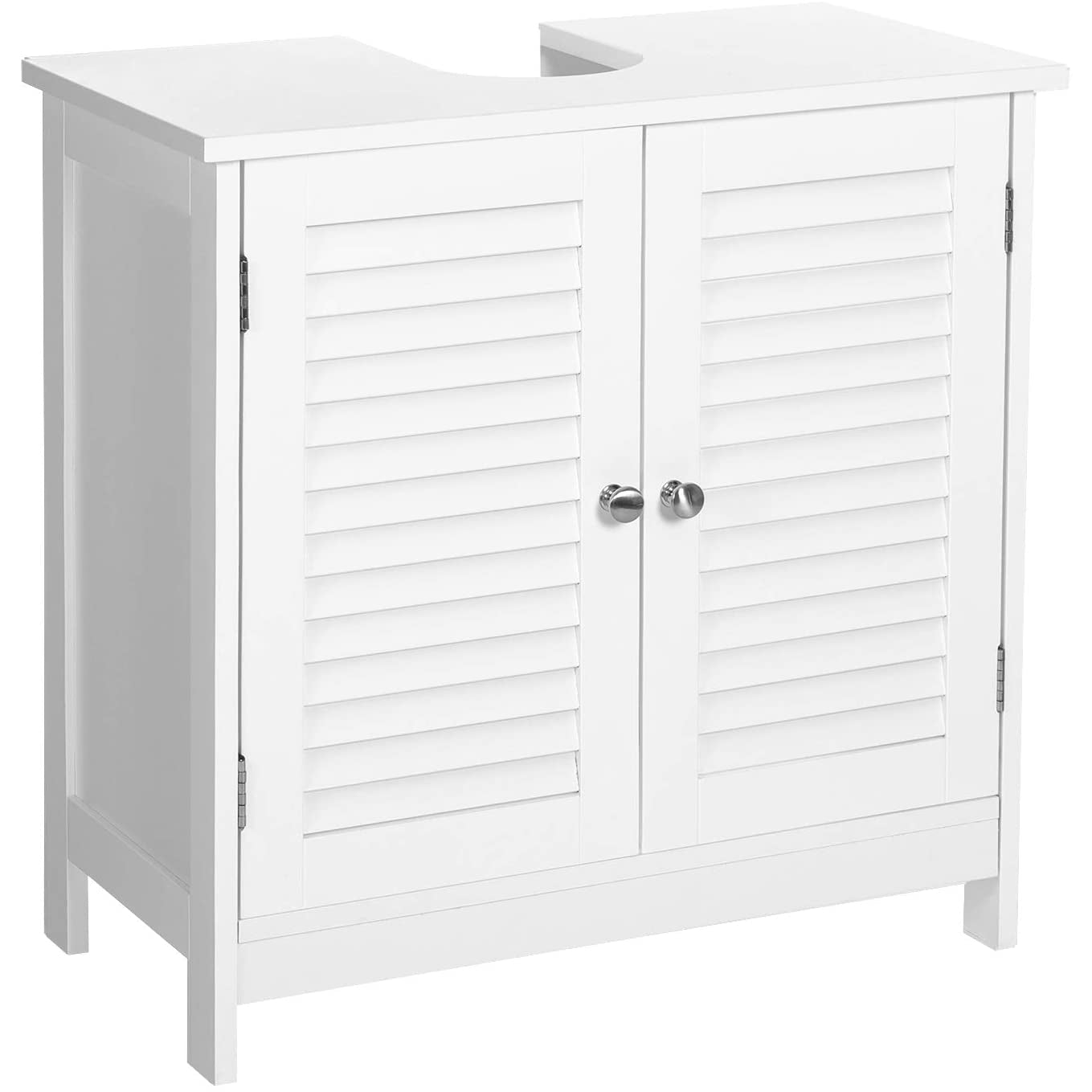 Nancy's Cleverly Wastafelonderkast - Badkamermeubel - Badkamerkasten - Wit - 60 x 30 x 60 cm