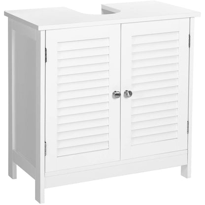 Nancy's Cleverly Wastafelonderkast - Badkamermeubel - Badkamerkasten - Wit - 60 x 30 x 60 cm