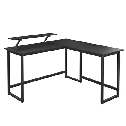 Nancy's Henderson Desk - Desks - Corner desk - L-Shaped - Industrial - Wood and Metal - Black - 140 x 130 x 76cm