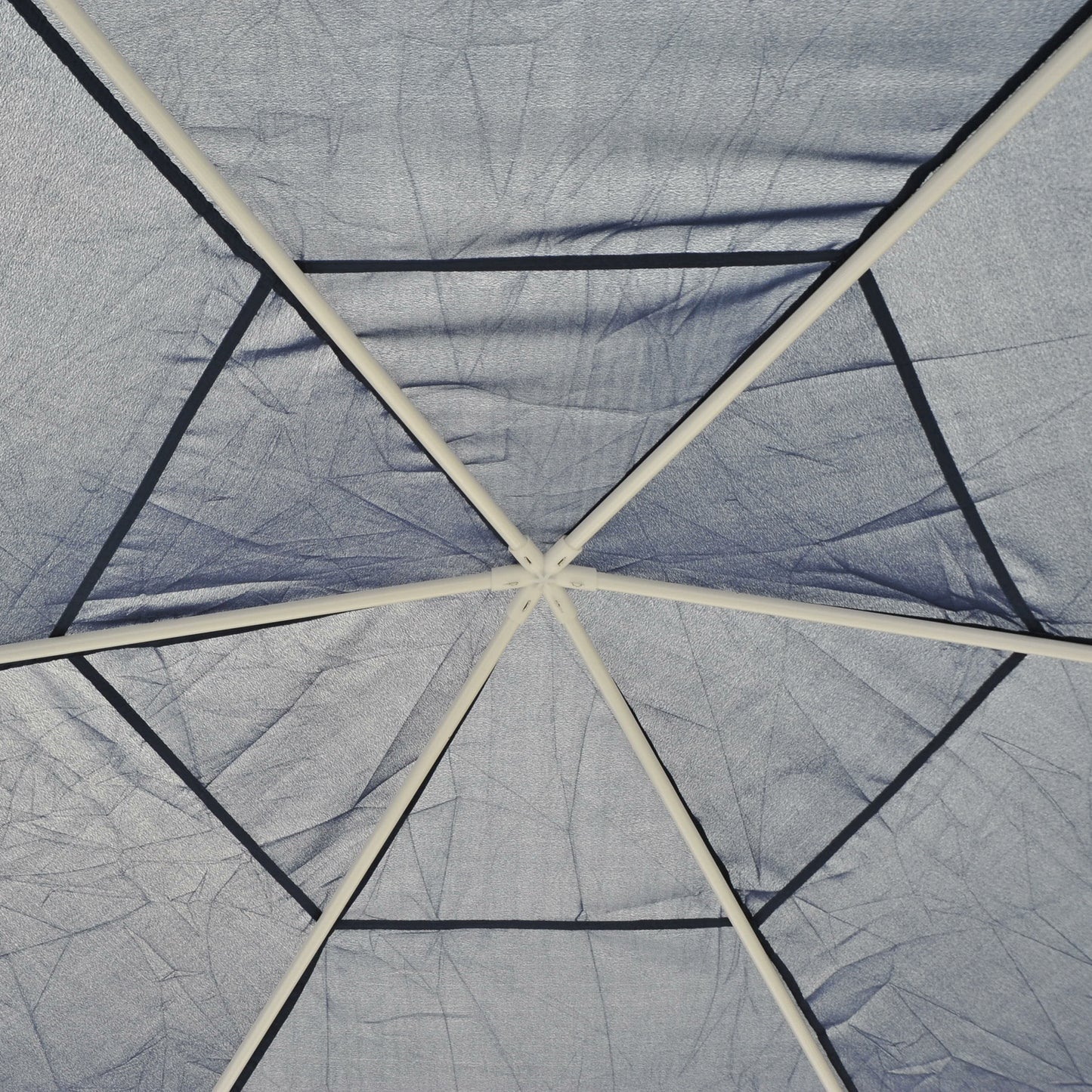 Nancy's Perris Garden Pavilion - Pavilion - Party Tent - 6-Corner - Blue - Metal - Water-repellent - ± 400 x 400 cm