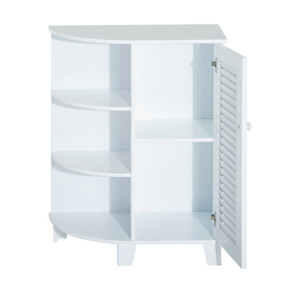 Nancy's Winchester Badkamerkast - Hoekkast - Badkamermeubel - 60 x 30 x 80 cm - Kleine Kast - MDF - Wit