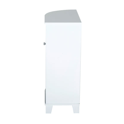 Nancy's Winchester Badkamerkast - Hoekkast - Badkamermeubel - 60 x 30 x 80 cm - Kleine Kast - MDF - Wit