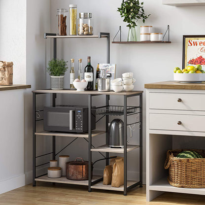 Armoire de cuisine Nancy's Huntsville - Armoires de cuisine - Industriel - Marron/Noir - 90 x 40 x 132 cm (L x L x H)