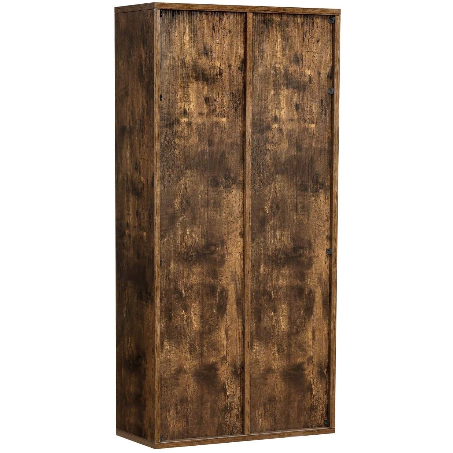 Nancy's Baranu Boekenkast - Opbergkast - 7 Vakkenkast - Industrieel - Hout - Bruin - ± 50 x 25 x 105 cm