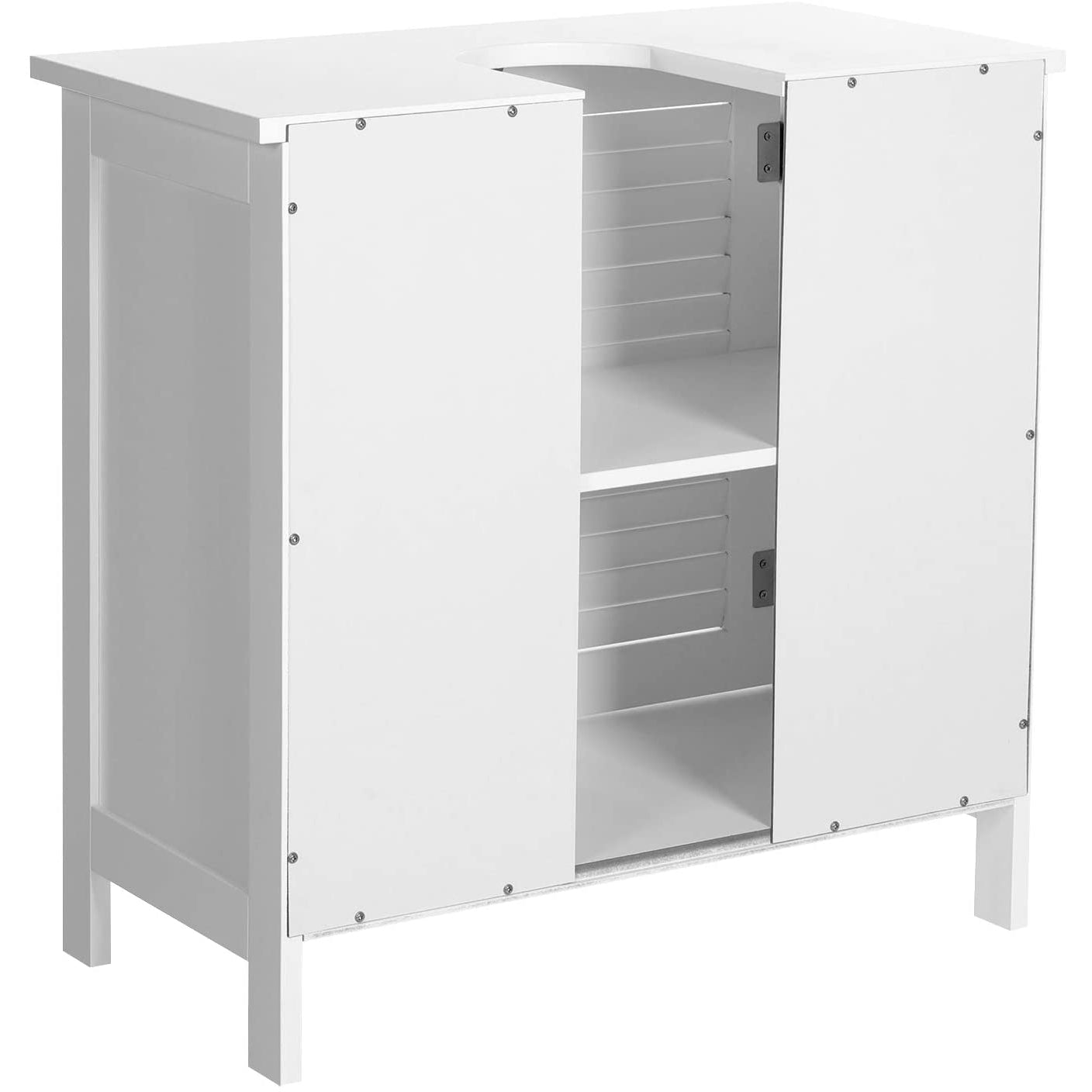 Nancy's Cleverly Wastafelonderkast - Badkamermeubel - Badkamerkasten - Wit - 60 x 30 x 60 cm