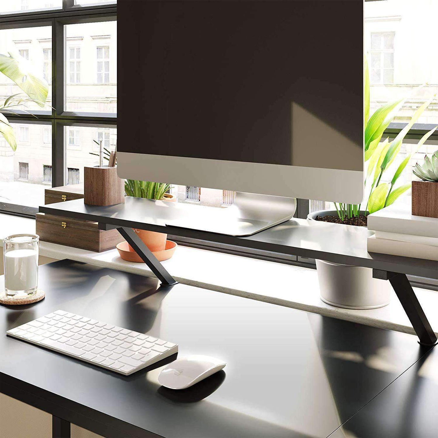 Nancy's Henderson Desk - Desks - Corner desk - L-Shaped - Industrial - Wood and Metal - Black - 140 x 130 x 76cm