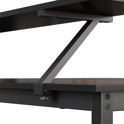 Nancy's Henderson Desk - Desks - Corner desk - L-Shaped - Industrial - Wood and Metal - Black - 140 x 130 x 76cm