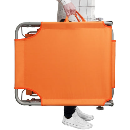 Nancy's Adel Ligstoel - Ligbed - Loungestoel - Tuinstoel - Relaxtoel - Opvouwbaar - Met Zonnekap - 195 x 60 x 30 cm