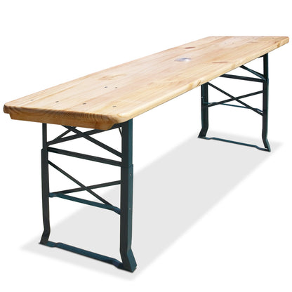 Nancy's Mount Ivy Biertenttafel - Bartafel - Tafel - Inklapbaar - 170 x 50 x 75-105cm