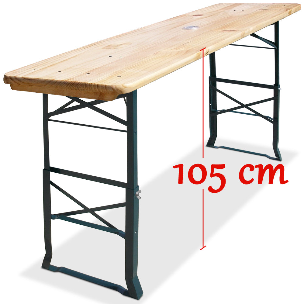 Nancy's Mount Ivy Beer Tent Table - Bar Table - Table - Collapsible - 170 x 50 x 75-105cm