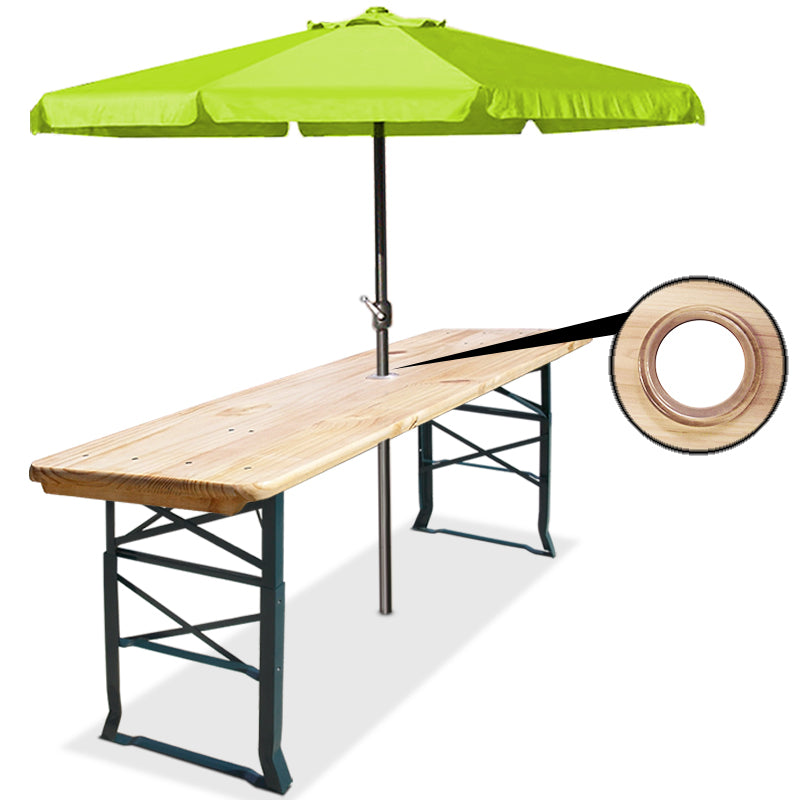 Table de tente à bière Nancy's Mount Ivy - Table de bar - Table - Pliable - 170 x 50 x 75-105 cm