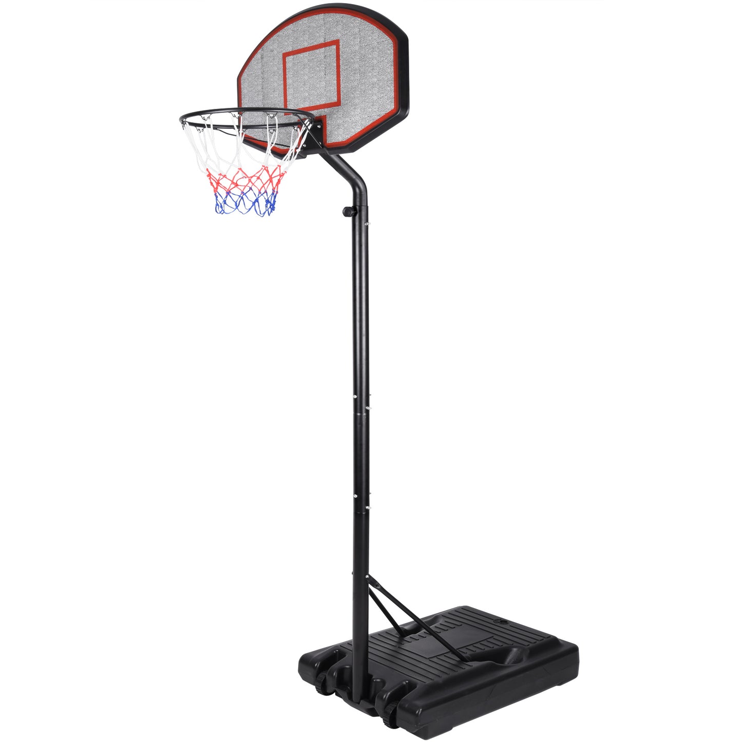 Nancy's McCordsville Mobiele Basketbalring - Met Wielen - Verstelbare Ringhoogte - Oprolbare Voetstandaard
