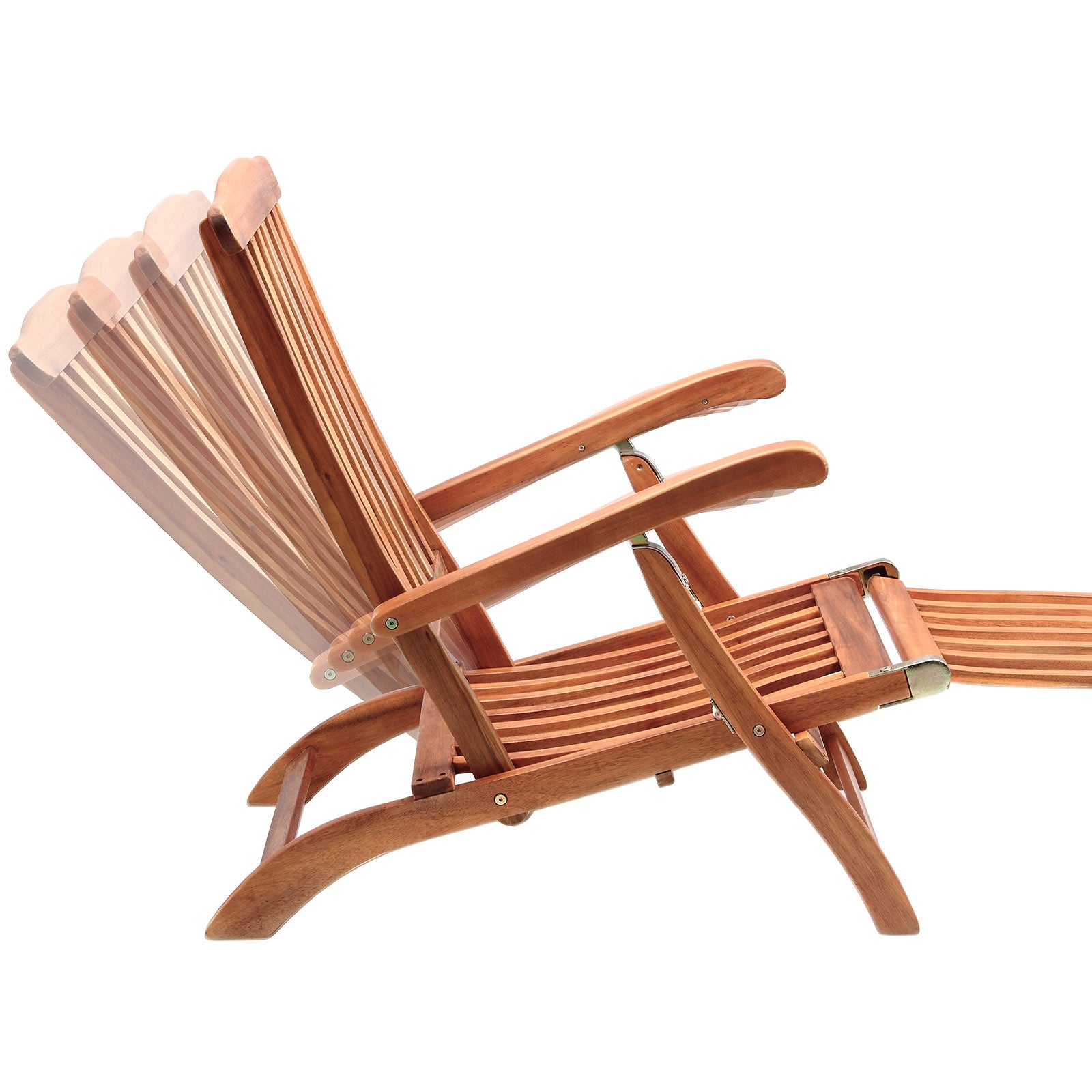 Nancy's Village St. George Foldable Lounger - Garden Furniture - Adjustable Backrest - Sun Chair - Acacia Wood