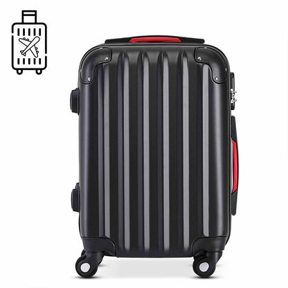 Nancy's Lochbuie Suitcase Set - Travel Suitcases - 3-piece - Hard Case - Extra Straps - Practical Mesh Pocket - ABS