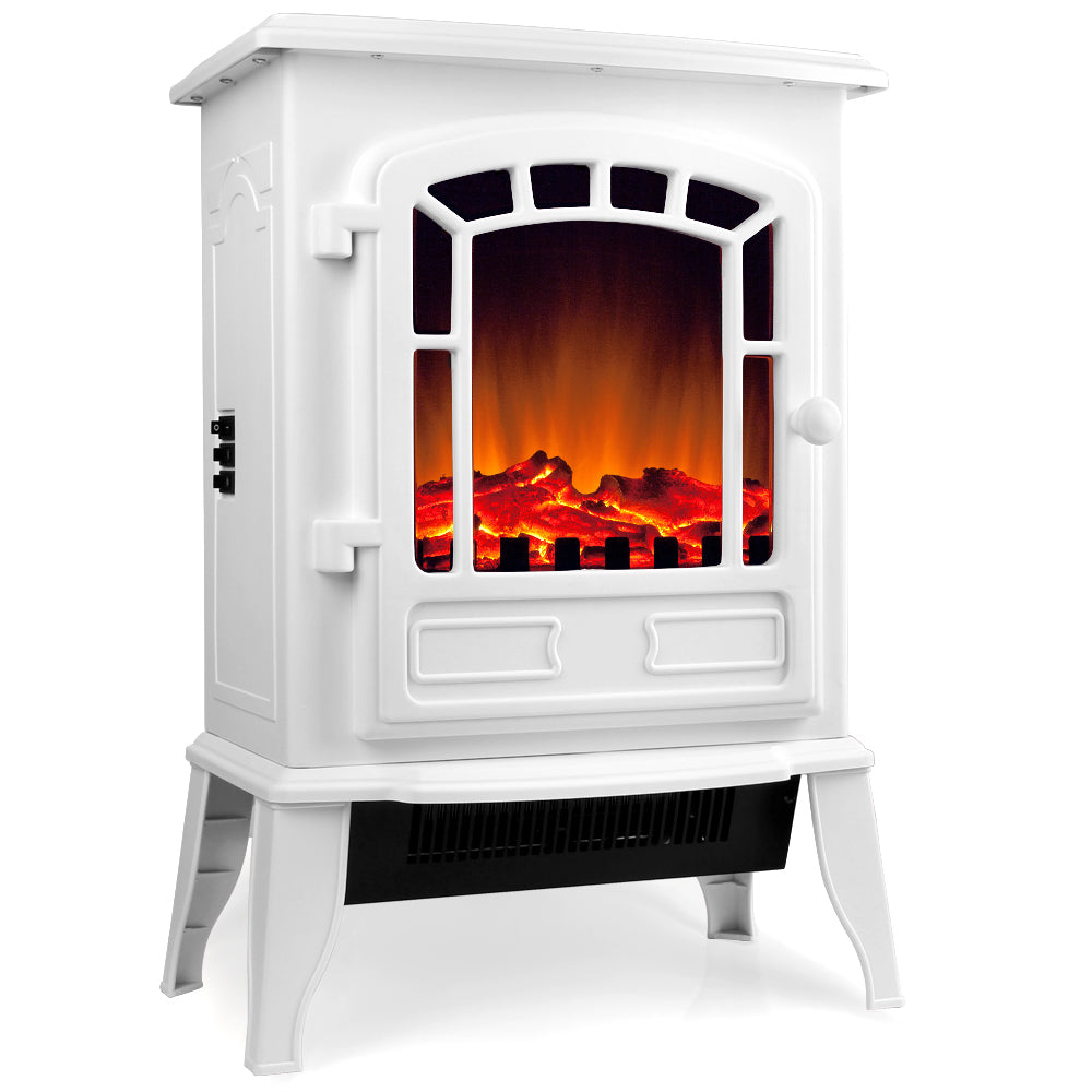 Nancy's Utuado Electric Fireplace - Fireplace - With Fan Heater - Nostalgic Design - Low Noise