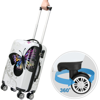 Nancy's Villa Hills Travel Suitcase Set - 3-piece - Hardcase - 360° rotatable - Polycarbonate