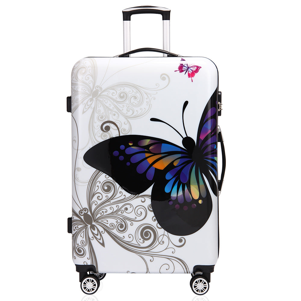 Nancy's Villa Hills Travel Suitcase - Hard Case - Extra Straps - Practical Mesh Pocket - XL Size