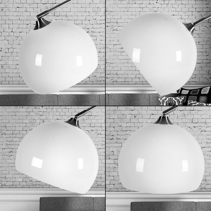 Nancy's Laurium Booglamp - Met Marmeren Voet - Staande Lamp - Vloerlamp - Verstelbaar - 220 cm