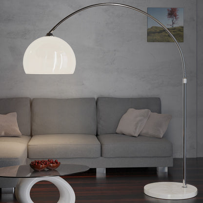 Nancy's Laurium Arc Lamp - With Marble Base - Standing Lamp - Floor Lamp - Adjustable - 220 cm