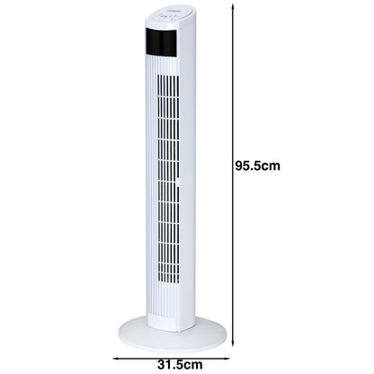 Ventilateur de la tour Nancy's River Park - Ventilateur - Incl. Télécommande - Avec affichage et fonction turbo - Ventilateurs - 32 x 96 x 32 cm